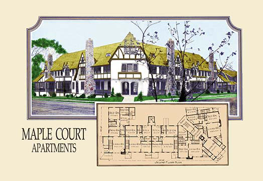 « érable court apartments » par geo e. miller, impression