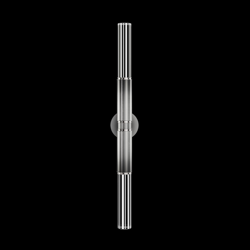 2 - Light LED Wallchiere, Ombre Silver/Nickel