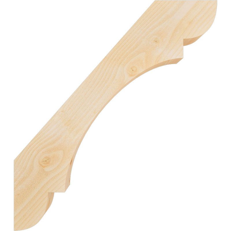 Olympic Knee Brace, Douglas Fir, Rough Sawn, 34" H x 4" W x 30" D