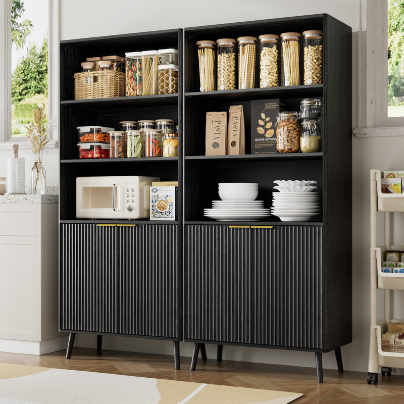 70.9 Kitchen Pantry, Black