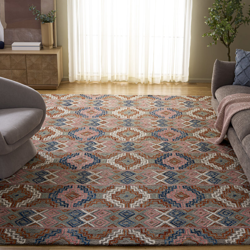 Tapis en laine touffeté à la main Deyoung, Tapis de couloir 2 pi 3 po x 9 pi