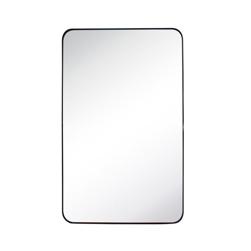 Miroir de salle de bain Kengston, Noir mat, 30 po x 20 po