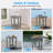 16 Inch Round Outdoor Side Table Adirondack Plastic/Resin Patio Side Table Weather Resistant End Table with Storage Shelf-933618893