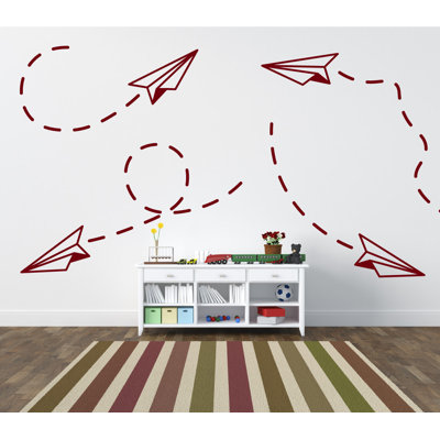 Adhésif décoratif papier avion