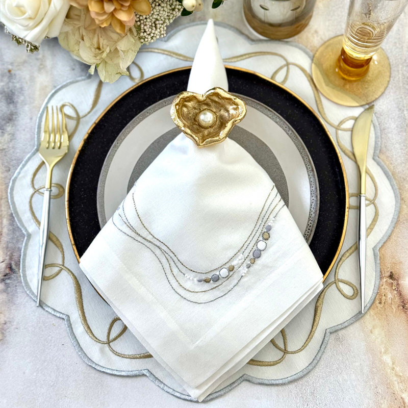 Drift Flow Gold/Silver 22 Napkin