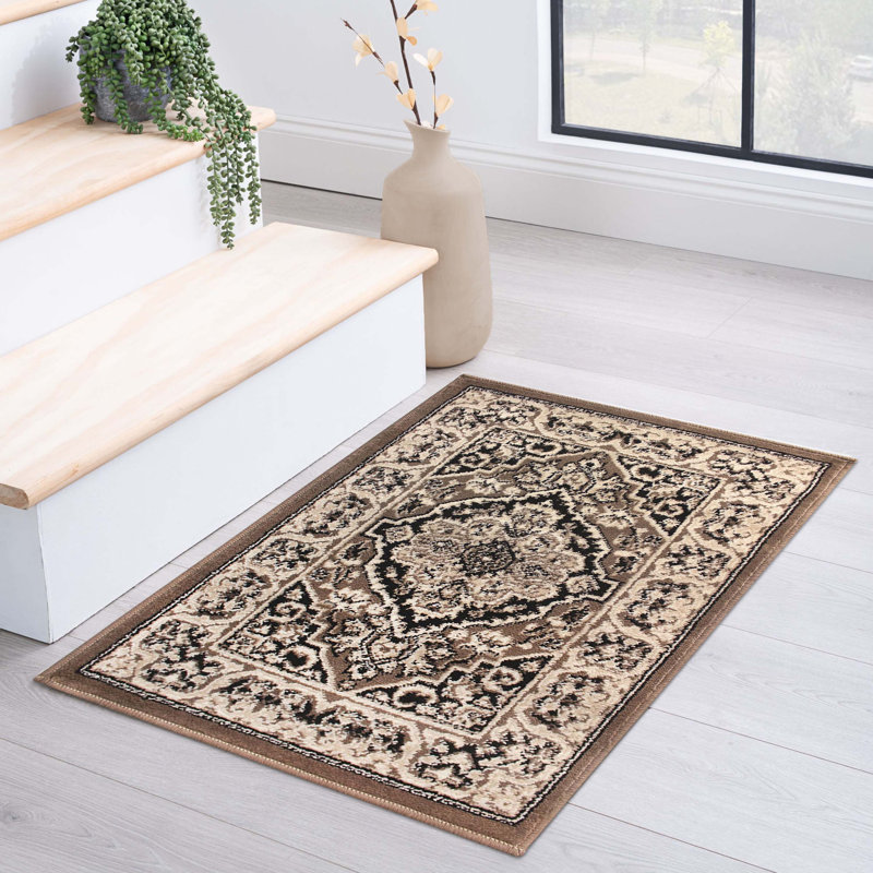Tapis performance brun Glendale, Rectangulaire 3 pi x 5 pi