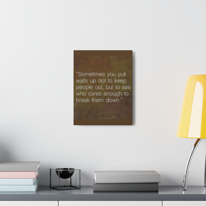 See Who Cares Enough - Wrapped Canvas Print, 61cm H x 46cm W