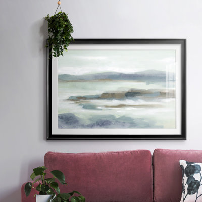 Soft Shores, impression encadrée avec cadre biseauté et verre biseauté