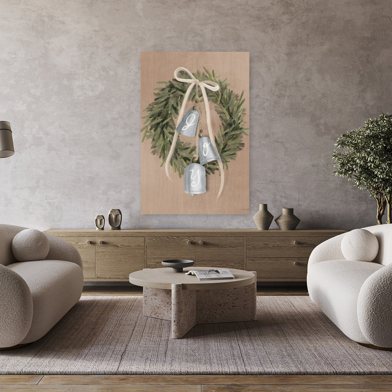 Joy Bells, art contemporain rustique, H 48 po x l 32 po