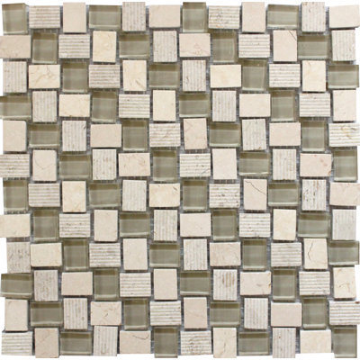0.8 x 1 Basketweave Mosaic Tile