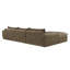 Canapé modulaire rembourré de 116 po Boneless Kentin, aucun assemblage requis-426495122
