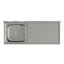 Williston Forge 500mm W Single Bowl Stainless Steel Kitchen Sink with 2 Faucet Holes