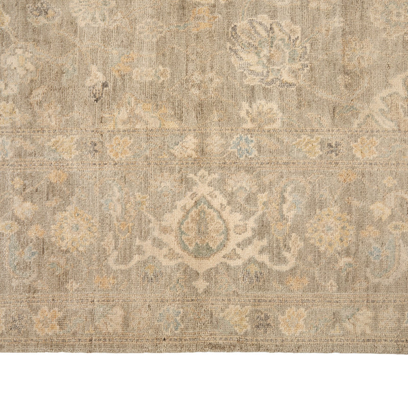 Grey Traditional Silk Rug