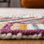 Tapis ivoire / rouille en laine touffetée à la main à motif géométrique Serrato-1379655010