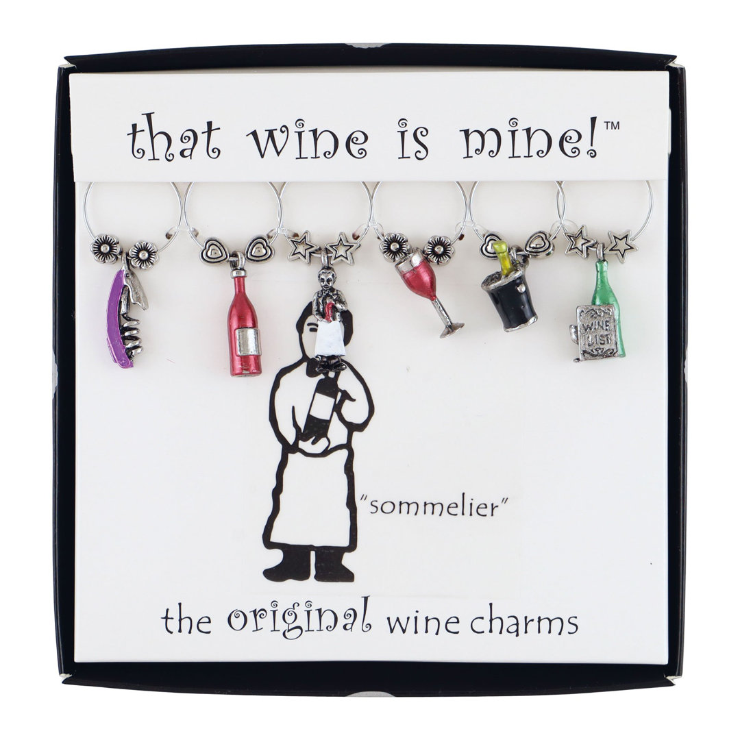 Dawe Sommelier 6 Piece Wine Charm Set Ebern Designs