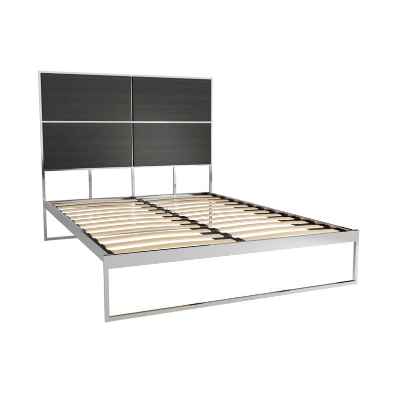 Euclid Bed, Double (4'6), Silver