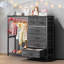 Armoire 6 tiroirs en tissu avec tringle-231123916
