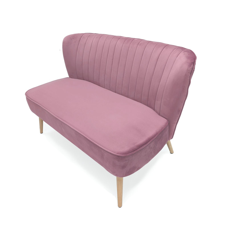 Pink Velvet Bench