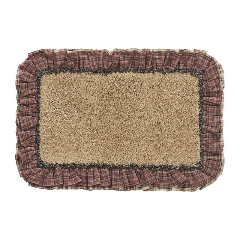 Beckham 100% Cotton Non-Slip Bath Mat, 20" W x 30" L