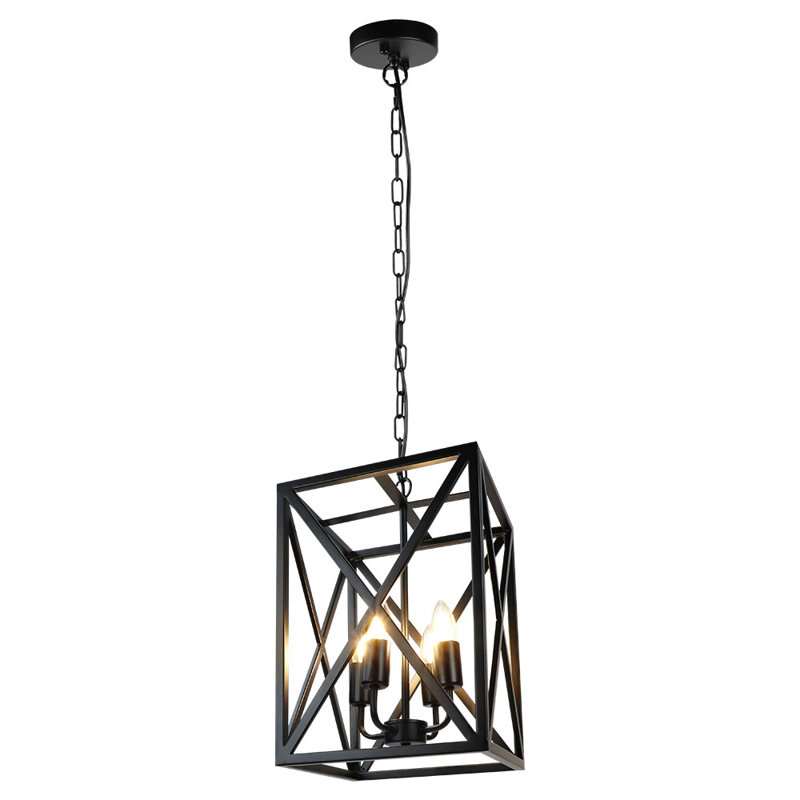Hayah 4 - Light Dimmable Kitchen Island Square / Rectangle Chandelier