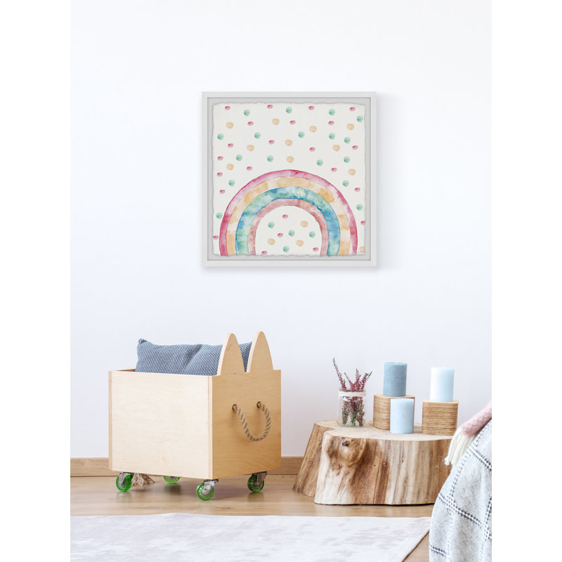 «Gabler Rainbow Dots», reproduction encadrée, H 24 po x l 24 po x P 1,5 po