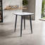 Table de bar carrée avec trou pour parasol