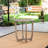 27.5'' Rustic Wood Table With Grey Color Scheme Charisma