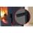 Metal cylindrical luxury wood fireplace
