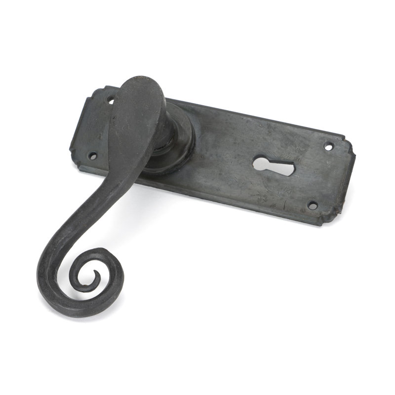Monkeytail Lock Door Handle, Beeswax