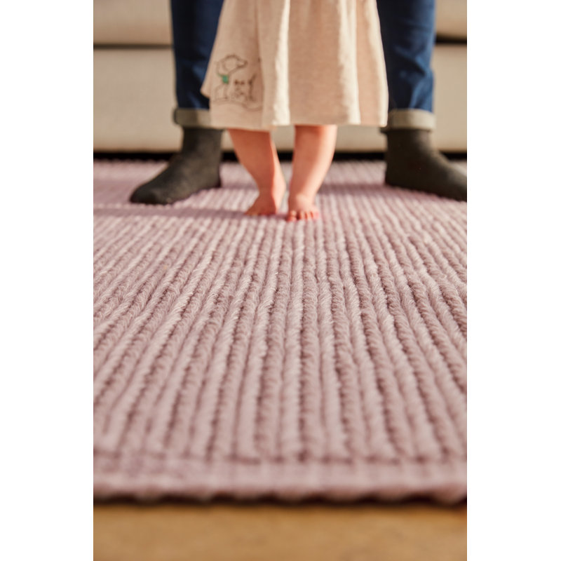 Solid Colour Hand Woven Area Rug, Rectangle 200 x 290cm