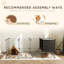 DIY Small Animal Cage with Elevated Huts for Guinea Pigs Rabbits