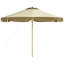 Parasol de patio de 9 pi Outsunny, parapluie de marché extérieur UPF 50+ avec 8 nervures, parasol de table extérieur ventilé pour terrasse, cour et droit