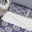 Motif de cercle bleu - ensemble de housse de couette abstrait - polyester microfibre