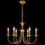 Lustre classique / traditionnel 6 lumières à intensité variable de style bougie pour salle à manger et entrée-1658596134