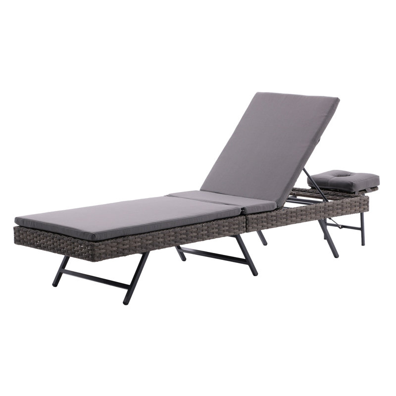 Chaise longue d'extérieur Kaityn, Taupe