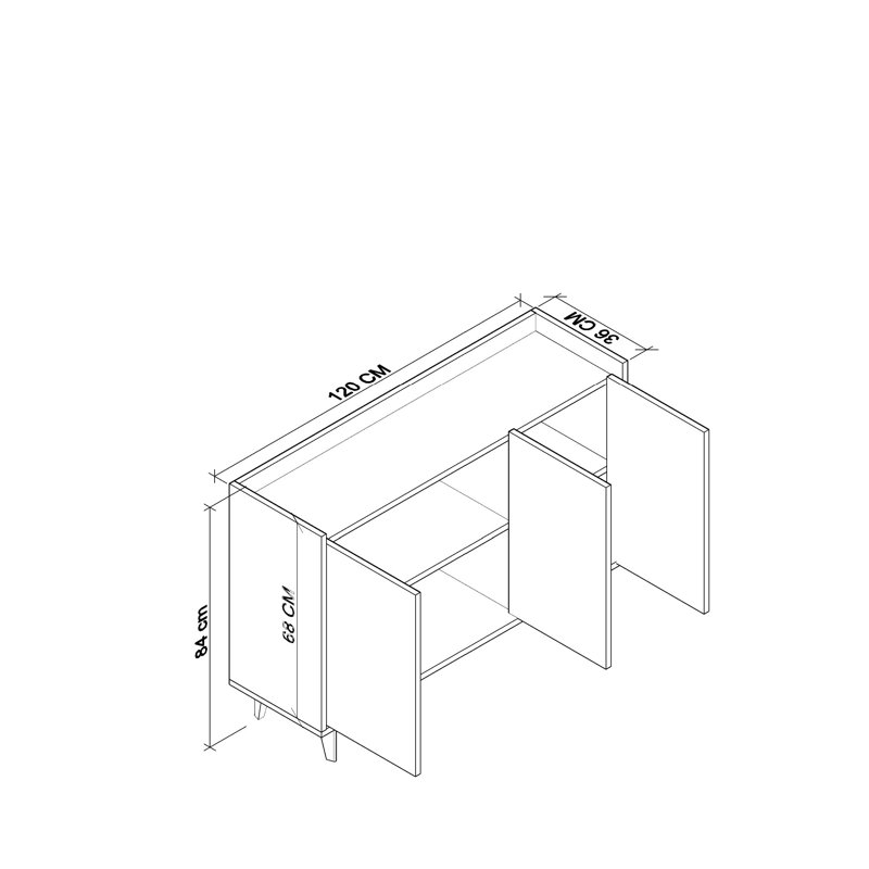 Cugino 84cm Sideboard