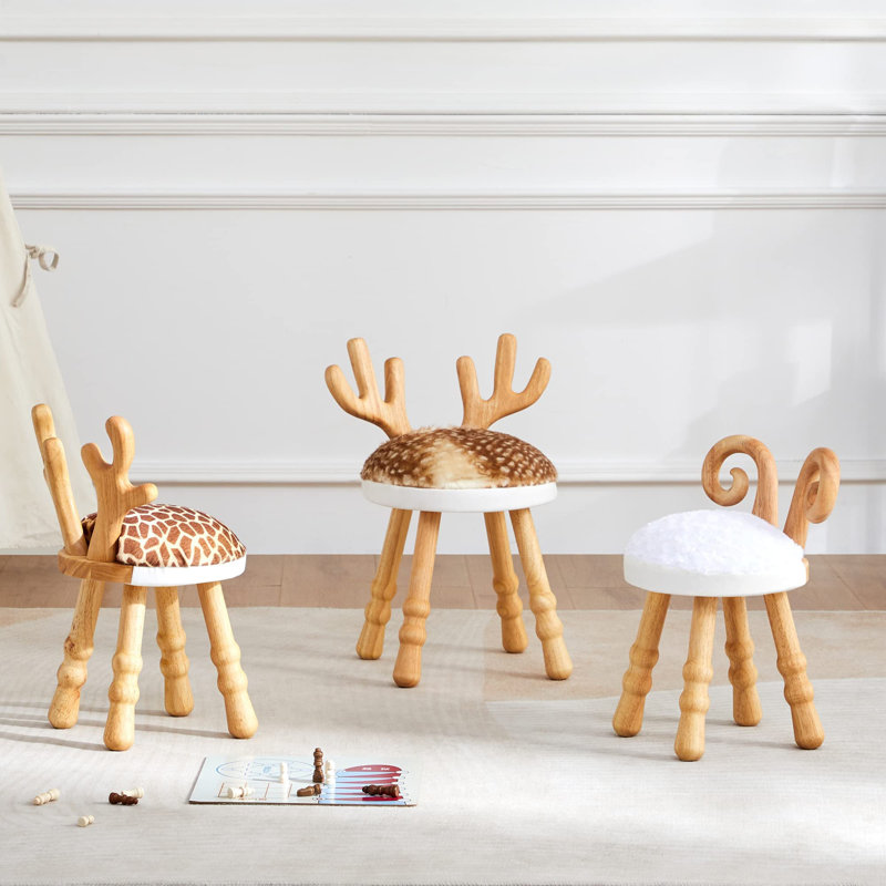 Chaise de classe en bois, Naturel