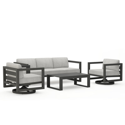 Avion 4 Piece Sofa Set With Swivel