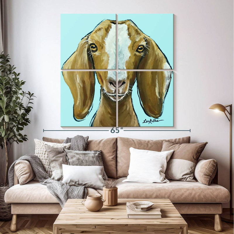 Brampt Goat Square Blue