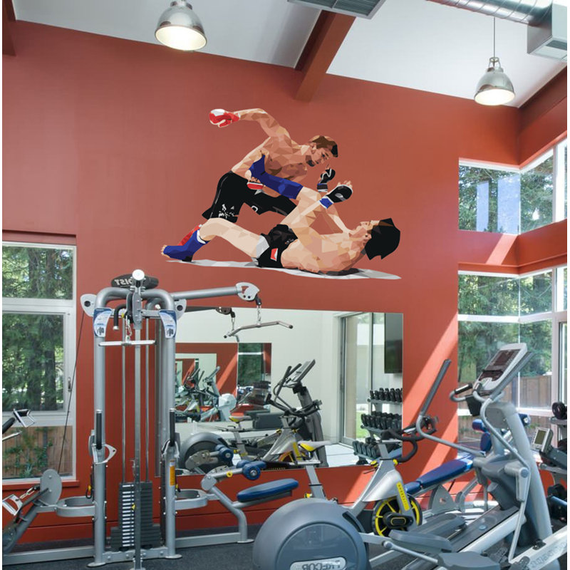 Adhésif décoratif sport Boxing MMA, H 33 po x l 33 po