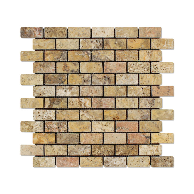 Carreau de mosaïque Scabos Travertine