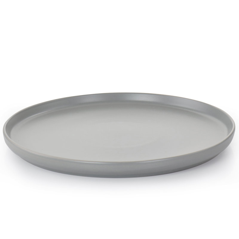 Ebern Designs Luxmatte 16 Piece Dinnerware Set, Light Gray
