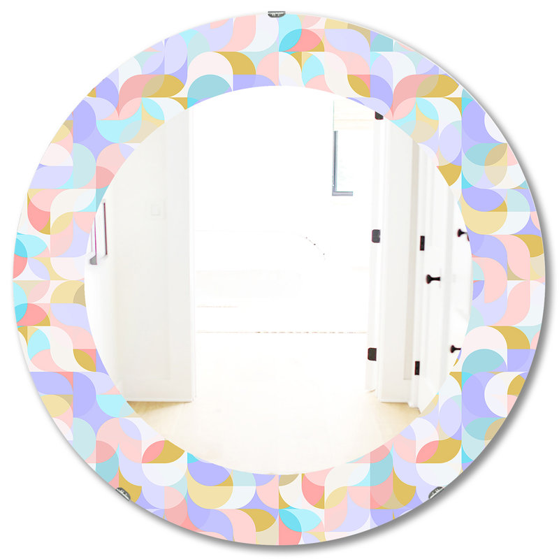 Miroir mural Pastel Dreams 3 Glam, H 31,5 po x l po