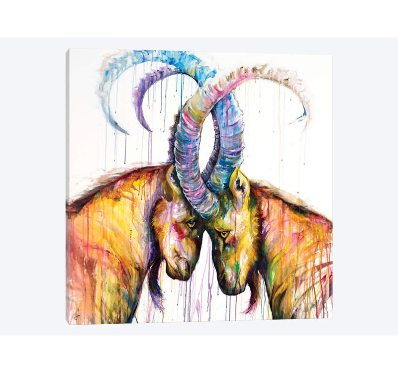 «Sisyphus» par Marc Allante, impression sur toile tendue, 12 po x 12 po x 0,75 po, Toile tendue, Pas de tapis