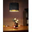 Bhalaram 1 - Light Matte Black Drum Pendant-181673557