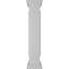 Poteau d'extrémité Newel avec panneau, chapiteau plat et garniture de base (trousse d'installation incluse)-83842541