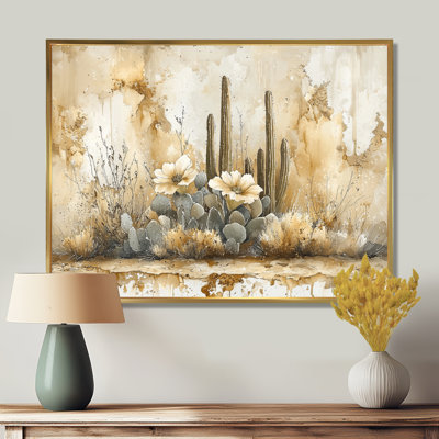 Minimaliste, cactus du désert II, art mural cactus