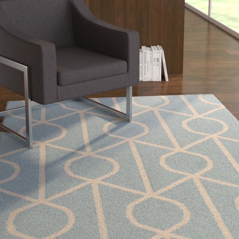 Murrill Wool Geometric Indoor Rug, Rectangle 10' x 14'