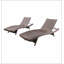 Chaise longue en osier Salem