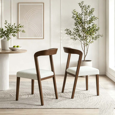 Solid Rubber Wood Dining Chairs